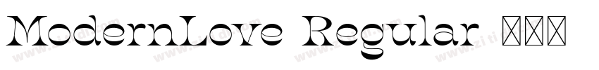 ModernLove Regular字体转换